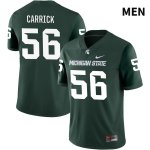 Men's Michigan State Spartans NCAA #56 Matt Carrick Green NIL 2022 Authentic Nike Stitched College Football Jersey KH32L81RF